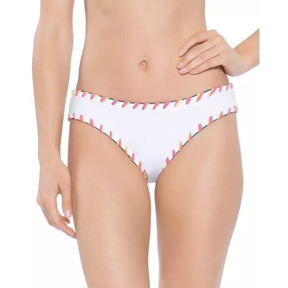 Becca Reversible Small Camille Low Rise Bikini Bottom Whipstitch - Picture 1 of 13